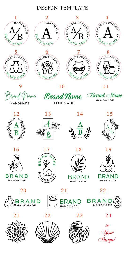 Custom Ceramics/Clay/Pottery Stamp